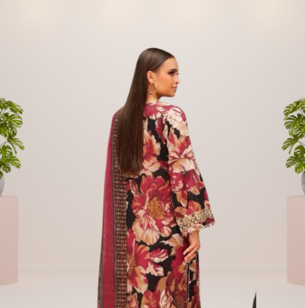 Digital Print Khaddar Unstitched 3 Piece