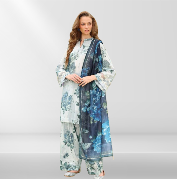 Digital Print Khaddar Unstitched 3 Piece