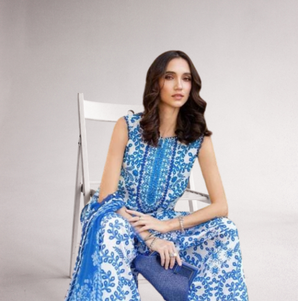 Digital Print Khaddar Unstitched 3 Piece