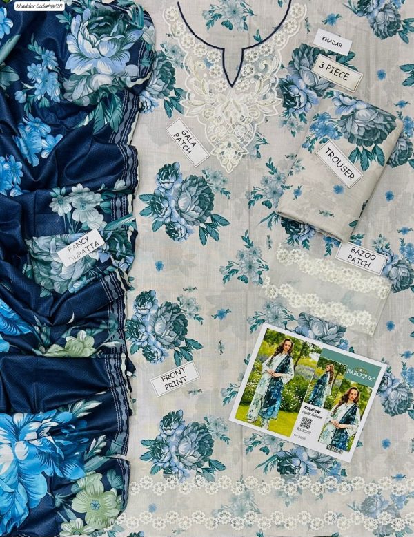 Digital Khaddar 3 Piece Unstitched