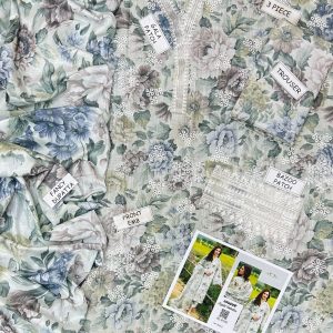 St-09 Digital Print Khaddar 3 Piece Unstitched - Image 3