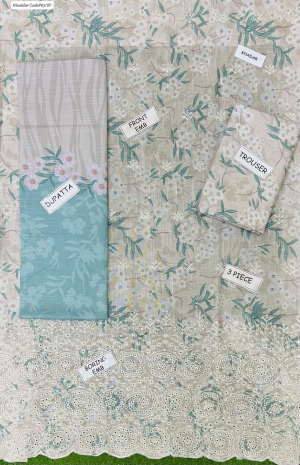 Unstitched Embroided Khaddar