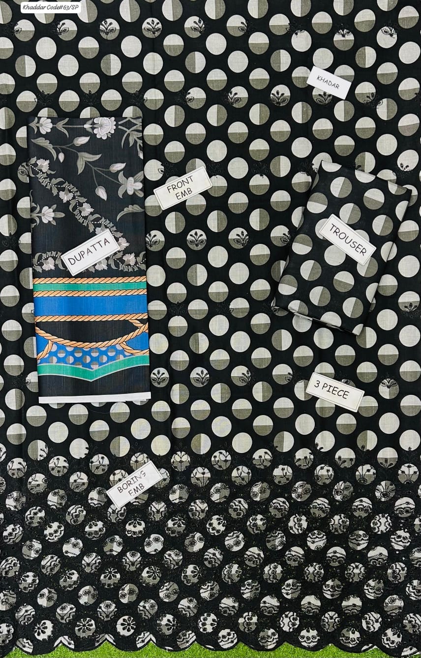 St-02 Unstitched 3 Piece Embroided Khaddar - Image 2