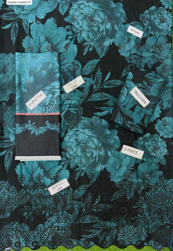 St-04 Unstitched 3 Piece Embroided Khaddar - Image 2