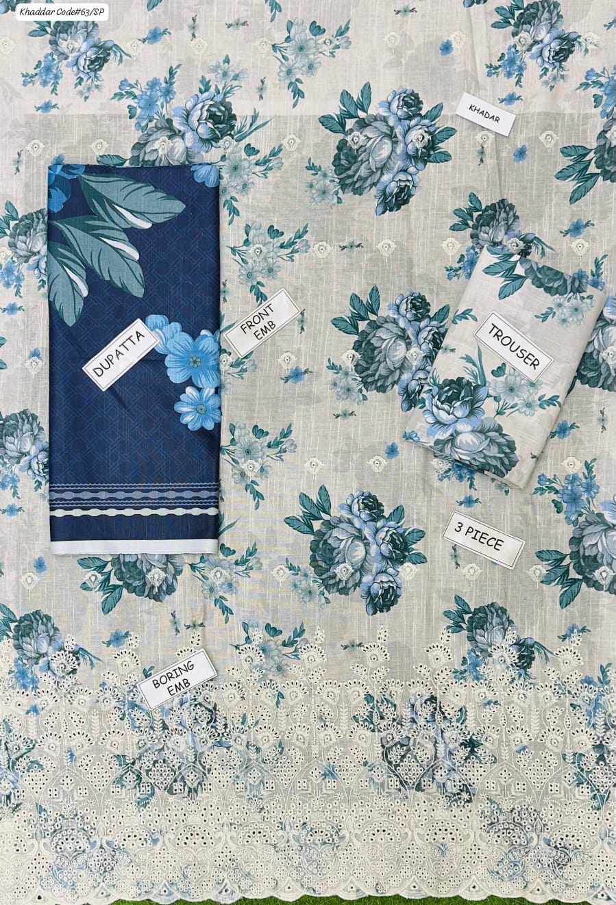 St-06 Unstitched 3 Piece Embroided Khaddar - Image 2